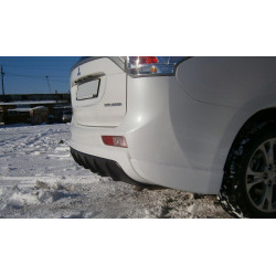 Накладка на задний бампер для Mitsubishi Outlander 3 (2012-2014)